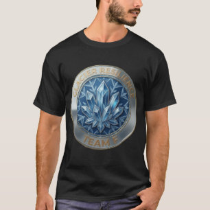 Team E – Glacier Resilience Emblem   Ice Strength  T-Shirt