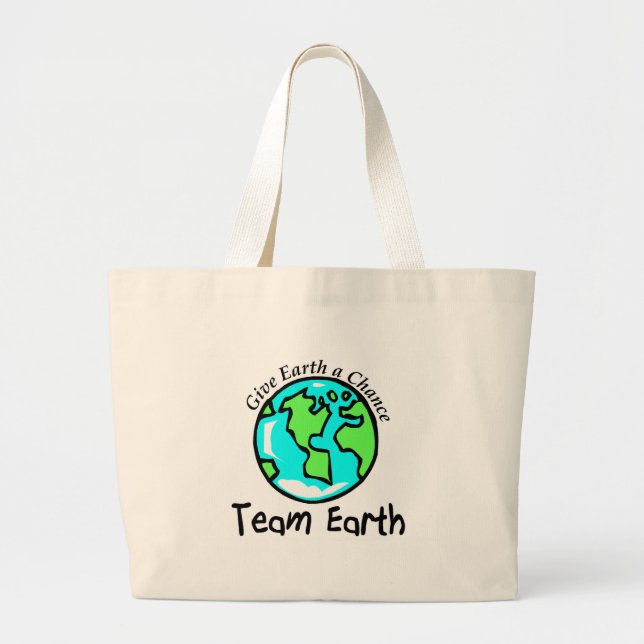 Team Earth Large Tote Bag (Front)