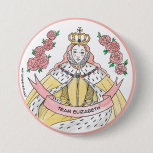 Team Elizabeth 7.5 Cm Round Badge