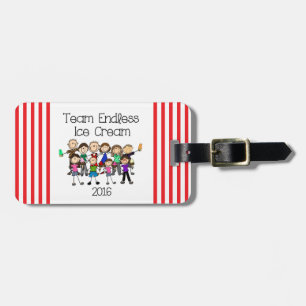 Team Endless Ice Cream Luggage Tag