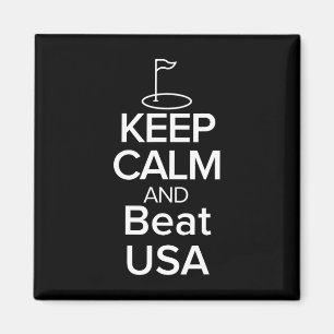 Team Europe Keep Calm And Beat Usa Golf Cup  Magnet