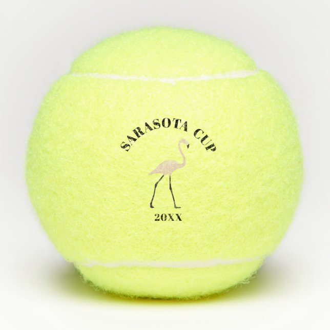 Team Event Pink Flamingo Tennis Balls (Front)