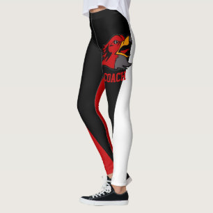 Team & Fan Black/Red/White Mascot Leggings
