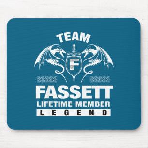 Team Fassett Lifetime Member Gift Design Mouse Mat