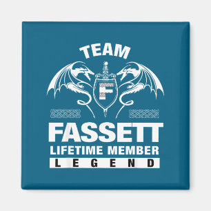 Team Fassett Lifetime Member Gift Graphic Art Magnet
