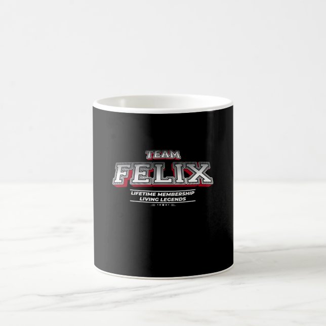 Team FELIX Family Surname Last Name Member Coffee Mug (Center)