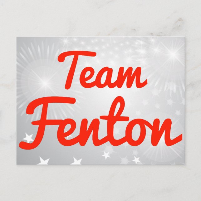 Team Fenton Postcard (Front)