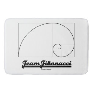 Team Fibonacci (Fibonacci Spiral) Bath Mat