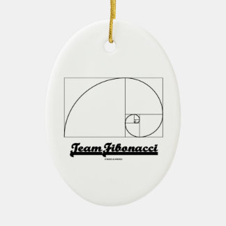 Team Fibonacci (Fibonacci Spiral) Ceramic Tree Decoration