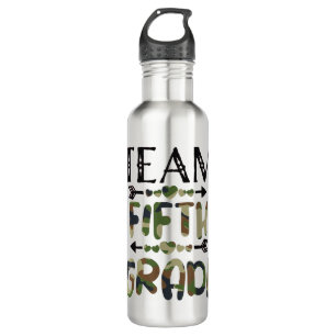 Team Fifth Grade Back To School Day Camo Teachers 710 Ml Water Bottle