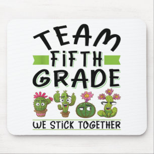 Team Fifth Grade Back To School Day Camo Teachers Mouse Mat