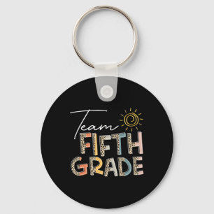 Team Fifth Grade Sunset Byck To School 5th Grade O Key Ring