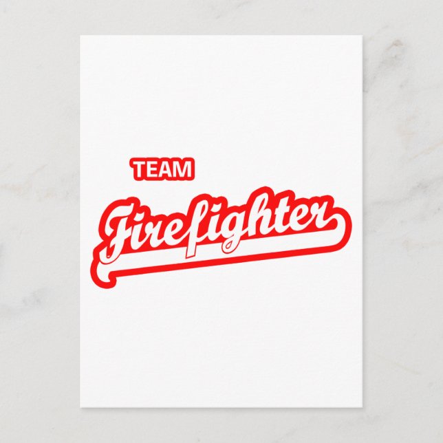 Team Firefighter Postcard (Front)