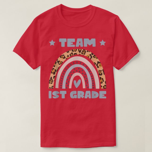 Team First Grade Back To School Teacher Student Ki T-Shirt (Design Front)