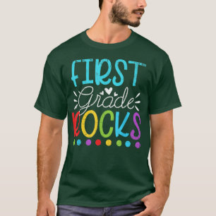 Team First Grade Hello 1st Grade Rocks Back To Sch T-Shirt