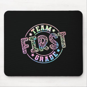 Team First Grade Teacher Student Byck To School 1s Mouse Mat
