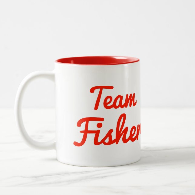 Team Fisher Two-Tone Coffee Mug (Left)