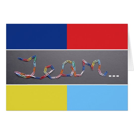 Team Flag Employee Appreciation Thank You Card