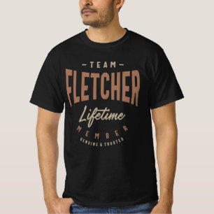 Team Fletcher Lifetime Member Personalised Name T-Shirt
