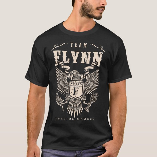 TEAM FLYNN Lifetime Member. T-Shirt (Front)