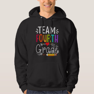 Team Fourth Grade Back To School 4th Grade Squad Hoodie
