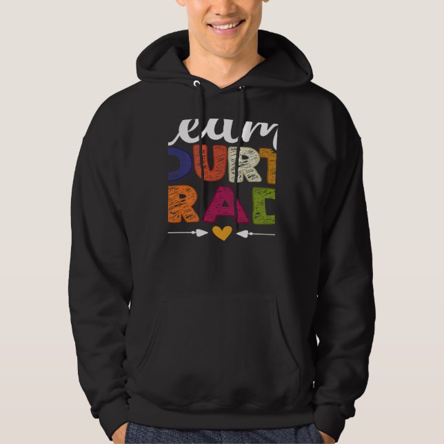 Team Fourth Grade Teacher Students Back To School  Hoodie (Front)
