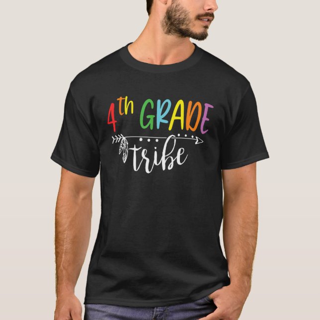 Team Fourth Grade Teacher Tribe Back To School Boy T-Shirt (Front)