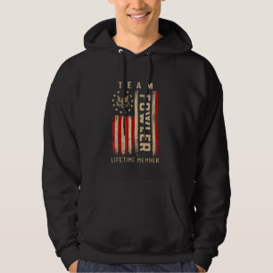 Team FOWLER Lifetime Member American Flag Hoodie