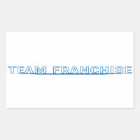 Team Franchise White Sticker
