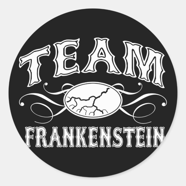 Team Frankenstein Classic Round Sticker (Front)