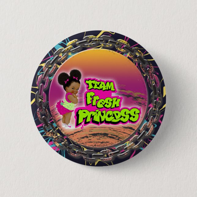team fresh princess 6 cm round badge (Front)