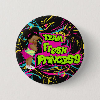 team fresh princess 6 cm round badge