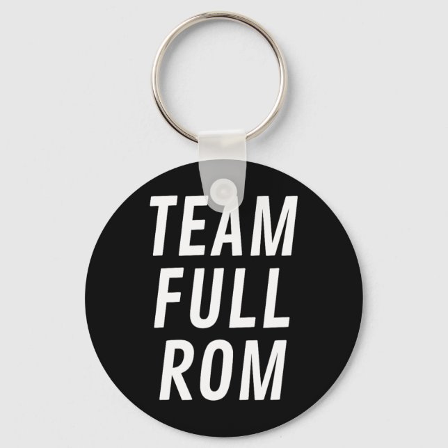 Team Full Rom Fitness Bodybuilding Gym Team Full R Key Ring (Front)