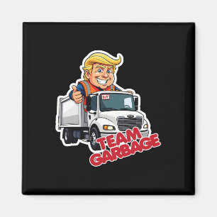 Team Garbyge 2025 Presidential Election Cute Trump Magnet