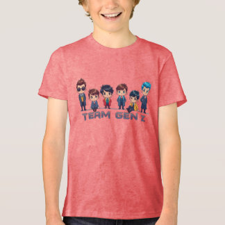 "Team Gen Z"-design by Maaya Prints, Boys' Tri-Blend Shirt