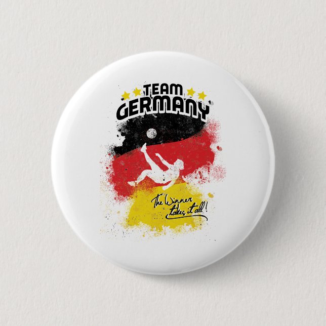 team germany 6 cm round badge (Front)