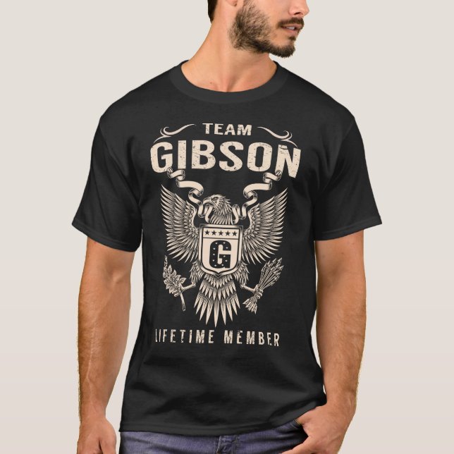 Team GIBSON Lifetime Member T-Shirt (Front)
