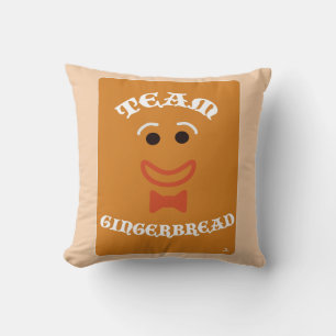 Team Gingerbread Funny Christmas Motto Design Cushion