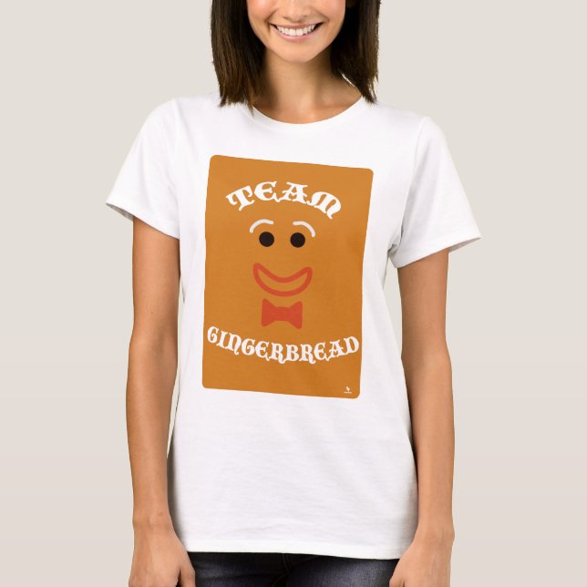 Team Gingerbread Funny Christmas Slogan Design T-Shirt (Front)