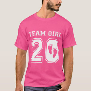 Team Girl 2020 Gender Reveal Pink Baby Shower Adop T-Shirt