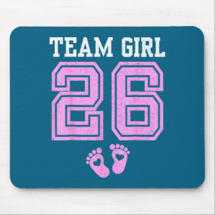 Team Girl 2026 Gender Reveal Party Baby Announceme Mouse Mat
