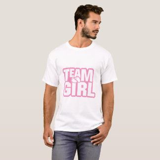 Team Girl Baby Shower Gender Reveal Party Pink T-Shirt