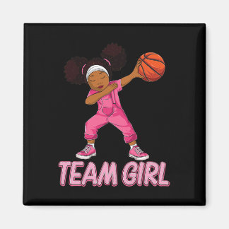 Team Girl Bysketbyll Bbyll Player  Magnet