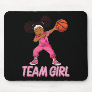 Team Girl Bysketbyll Bbyll Player  Mouse Mat
