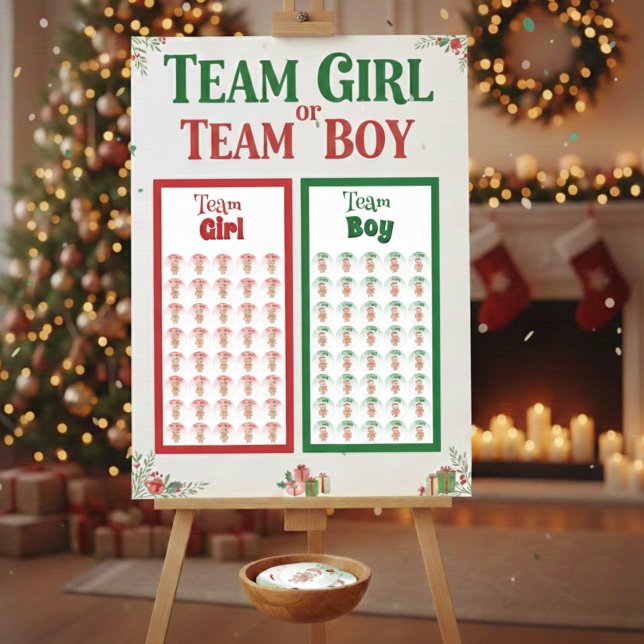 Team Girl: Christmas Gender Reveal Stickers (Creator Uploaded)