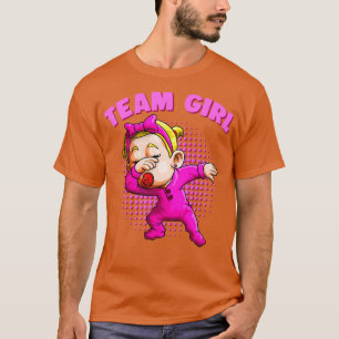 Team Girl Funny Gender Reveal Party Dabbing Baby G T-Shirt