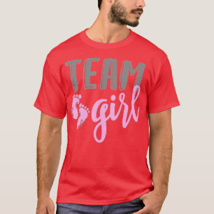 Team Girl Gender Reveal Baby Shower T-Shirt