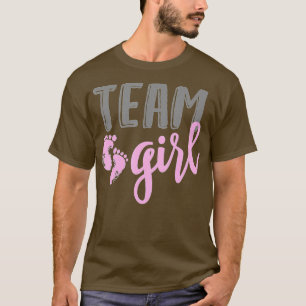 Team Girl Gender Reveal Baby Shower T-Shirt