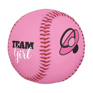 Team Girl Gender Reveal Baseball