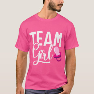 Team Girl Gender Reveal For Mother And Daddy T-Shirt